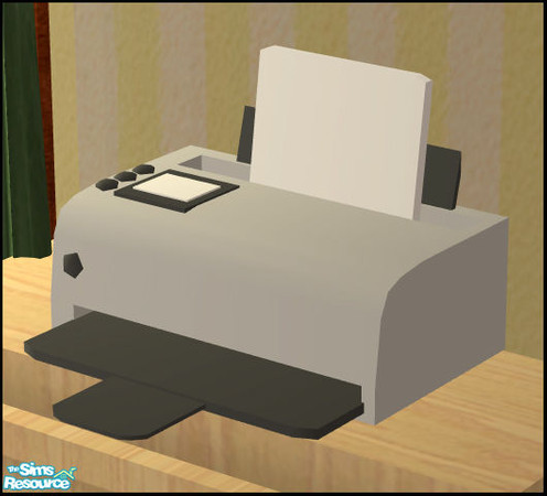Sims 2 — Kara Office - Printer by sim_man123 — New decorative printer mesh, part of my Kara Office.