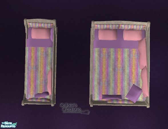 Sims 2 — Calli_S2AT4_Chez Moi teen bedroom - Bedding by Callisto149 — Another recolor of phoenix_phaerie\'s awesome Chez