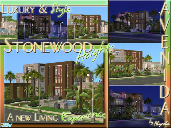 Sims 2 — Stonewood Heights: Avenida by Alyosha — The great mind behind \"The Block\" is proud to welcome you to