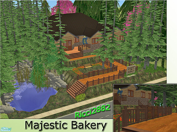Sims 2 — Majestic Bakery by TheNumbersWoman — Majestic Bakery was Started by Sven Kupinhagle 3 generations ago. It\'s