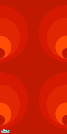 Sims 2 — Retro Circles by earthgirluk03 — Groovy! Retro wallpaper for your sims mojo - dig it!