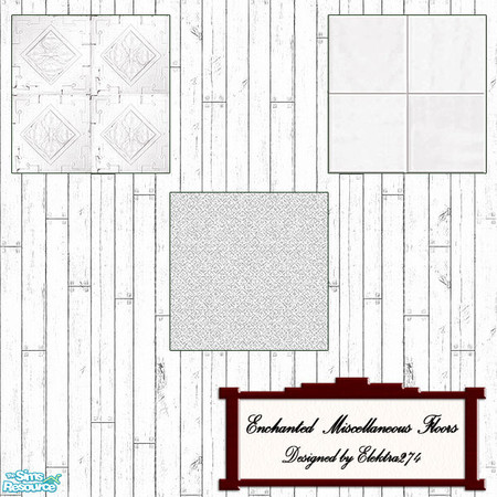 Sims 2 — Enchanted - Miscellaneous Floors by elektra274 — 1 of 3 floor sets designed to coordinate with my
