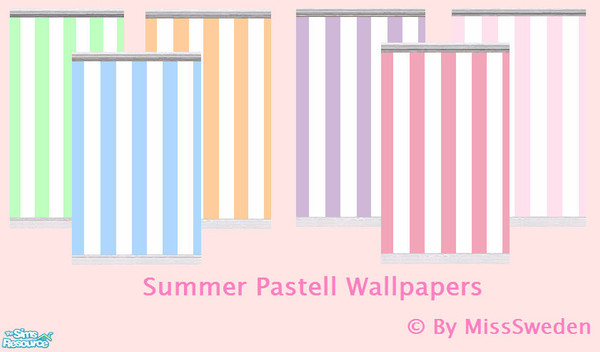 Sims 2 — Summer Pastell Wallpapers by MissSweden — 