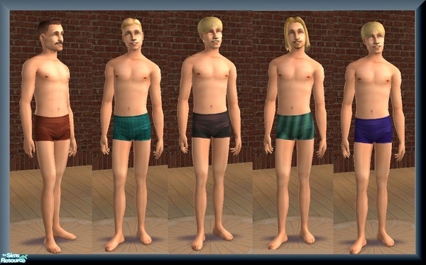 Sims 2 — Sexy Shorts by elainearora — A set of really short shorts that can be used as swimwear or even undies by your