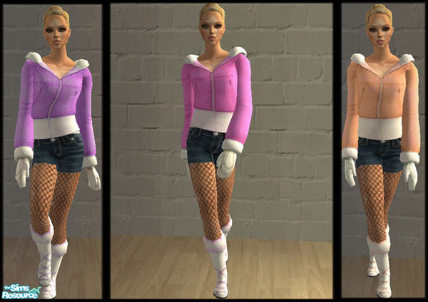 Sims 2 — Sexy Winter by Recomecar — It's cold outside but your can be still hot. Sexy jeans shorts fearturing a warm