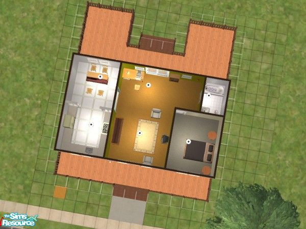 Sims 2 — simsimcherie starter lot14 by simsimcherie — 1 bedroom, 1 bath, fully furnished just move right in