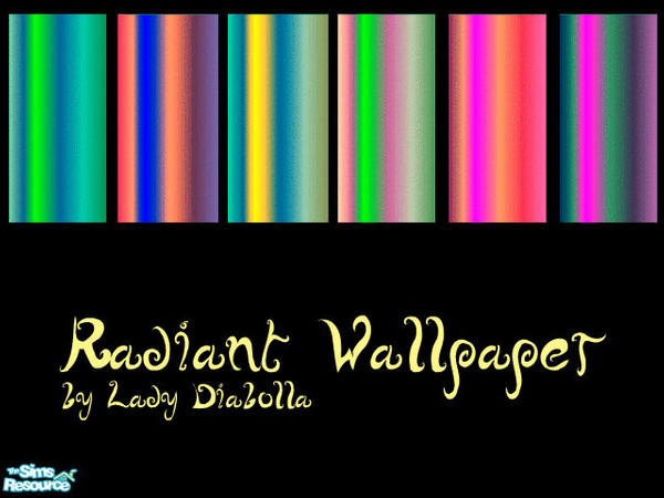 Sims 2 — Radiant Wallpaper by Lady_Diabolla — A wallpaper set perfect for club walls
