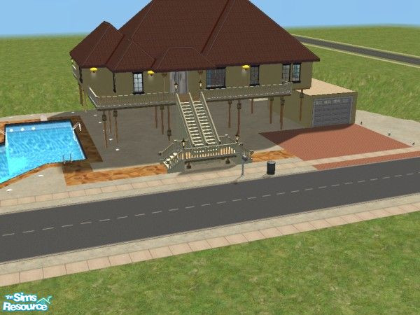 Sims 2 — Beach Craze by Morganna913 — House Features: 3 bedrooms; 2 full baths; Breakfast nook, and formal dinning room.