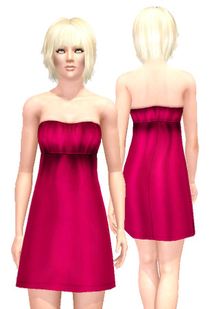 Sims 3 — Lily *handpainted* by Frozen and Iced — My second hand painted dress;) Custom mesh and 2 recolorable channels.