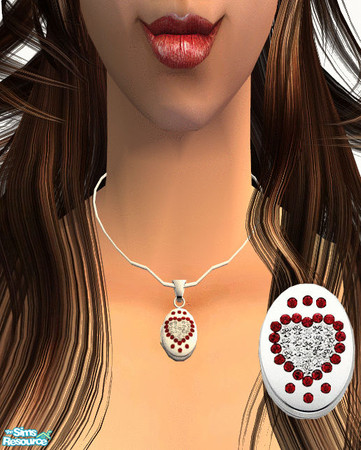 Sims 2 — Necklaces 2 - Locket 04 by irene_busy — A beautiful locket for your female sim, featuring a heart. Enjoy :)