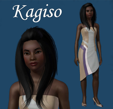 Sims 3 — Kagiso by frisbud — Based on the Kagiso fashion doll from the Tyler Wentworth series by the Tonner Doll Company.