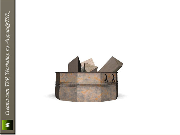 Sims 3 — Toulon Dining Firewood by Angela — Toulon Dining Decorative Firewood. Made by Angela@TSR (2010) Please don't