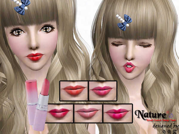 Sims 3 — Doll's lipstick-juzhitu by juzhitu — Hope you will like this colorful and cute lipstick.