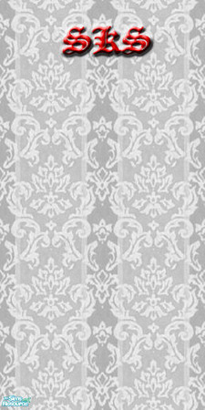 Sims 2 — Damask Wallpaper Set #3 - Pearl by 71robert13 — Pearl white Striped damask wallpaper. Pattern is seamless in all