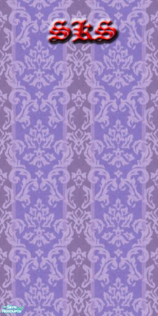 Sims 2 — Damask Wallpaper Set #3 - Wisteria by 71robert13 — Wisteria Striped damask wallpaper. Pattern is seamless in all