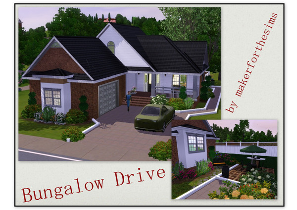 Sims 3 — Bungalow Drive by makerforthesims — 162 529$