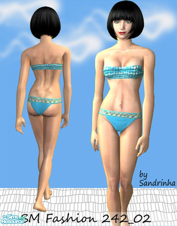 Sims 2 — SM Fashion 242_02 - FA Swimwear by sandrinha — One of four bikinis for Female Adult. No mesh is required. I hope