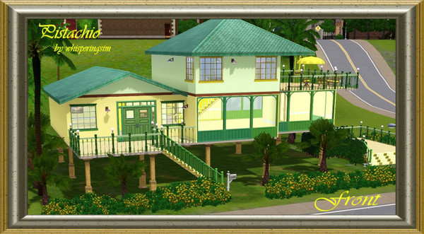 Sims 3 — Pistachio by whisperingsim — This prime piece of real estate is a beach lovers dream. No more driving long