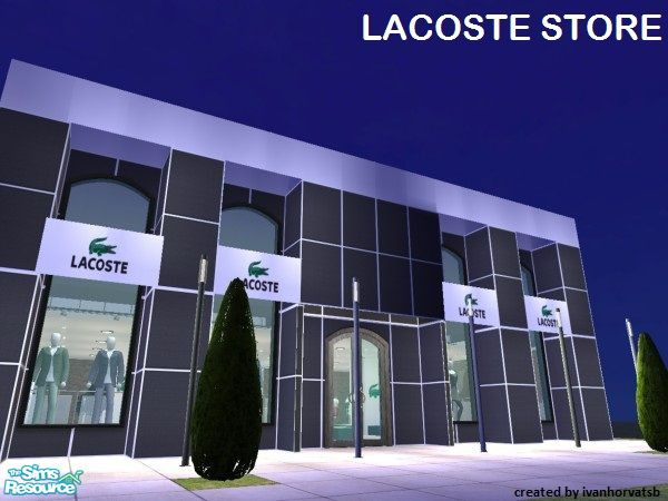 Sims 2 — LACOSTE STORE by ivanhorvatsb — LACOSTE STORE (Complete it furnishing and decorating)