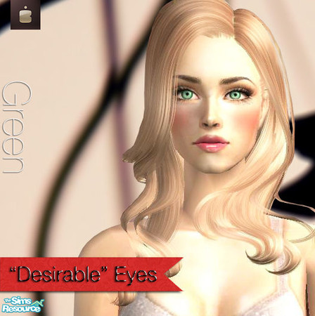 Sims 2 — \"Desirable\" Eyes | Green by haiduong — Set of 4 light and vibrant eye colors for your sims. Enjoy.