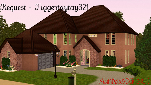 Sims 3 — Request - Tiggertaytay321 by mandax50 — I used one of my creations, added a basement along with a second story
