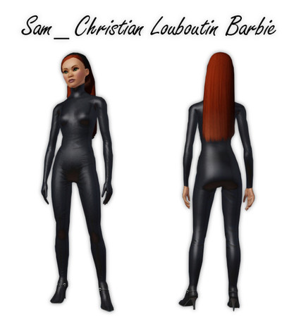 Sims 3 — Sam_Christian Louboutin Barbie by frisbud — Based on the 2010 Barbie by Christian Louboutin doll from Mattel.