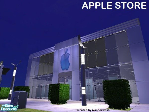 Sims 2 — APPLE STORE by ivanhorvatsb — APPLE STORE (Complete it furnishing and decorating)