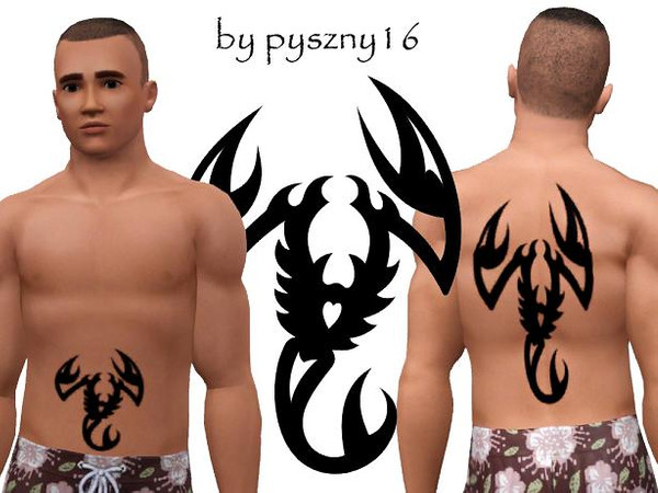 Sims 3 — pyszny16_tattoo_Scorpion_2 by pyszny16 — 