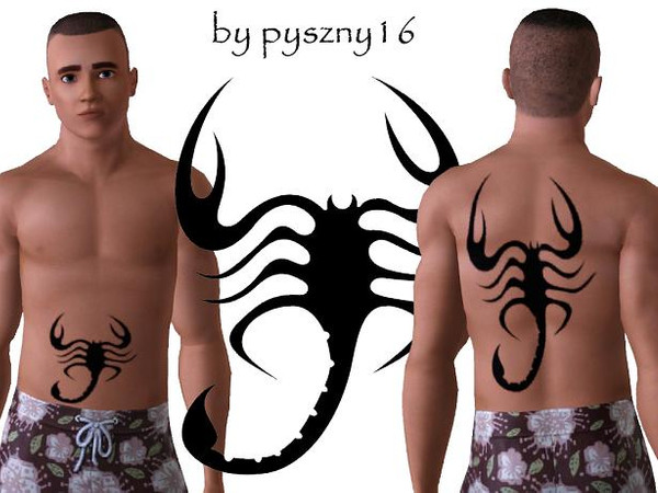 Sims 3 — pyszny16_tattoo_Scorpion_3 by pyszny16 — 
