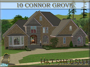Sims 2 — 10 Connor Grove by hatshepsut — A roomy family dwelling with tasteful decor and landscaped gardens. Even the