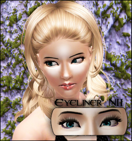 Sims 3 — Eyeliner N2 by TSR Archive — By Pralinesims 2 recolourable areas!