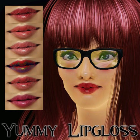Sims 3 — Yummy Lipgloss by TSR Archive — Please do not re-upload my creations or claim them as your own! Please do not