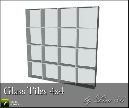 Sims 3 — Glass Tile 4x4 by Lisa 86 — Glass Tile 4x4 by Lisa 86 at TSR Create glass walls, glass dividers or some privacy