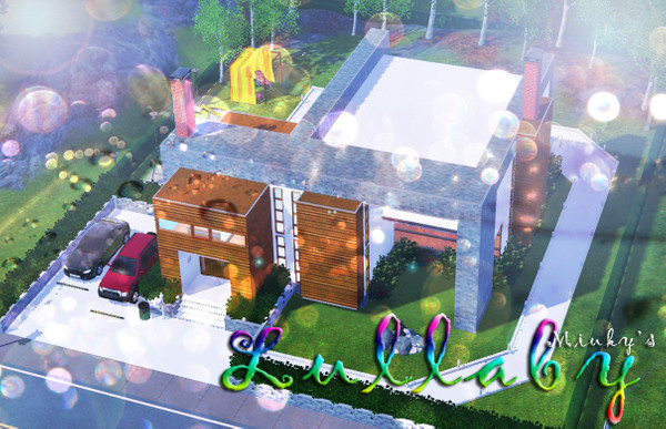 Sims 3 — StoneHeart by miuky386 — 2BA, 3BE,with a big pool, cute garden, 2 parking places and except for the empty room