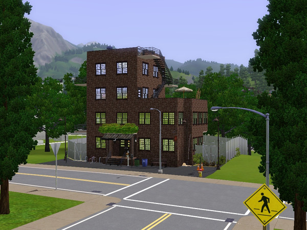 Sims 3 — Lo-do Living by PDXWinn — A renovated building for your Lower Downtown area inspired by a salon featured on TSR.