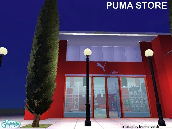 Sims 2 — PUMA STORE by ivanhorvatsb — PUMA STORE (Complete it furnishing and decorating)