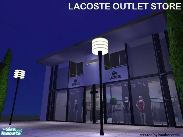 Sims 2 — LACOSTE OUTLET STORE by ivanhorvatsb — LACOSTE OUTLET STORE (Complete it furnishing and decorating)