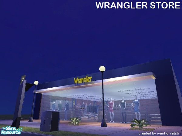 Sims 2 — WRANGLER STORE by ivanhorvatsb — WRANGLER STORE (Complete it furnishing and decorating)