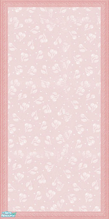 Sims 2 — Pink Cherry Pie by jasysboo — Candy pink and sweet as pie! This girly wall has a touch of sophistication in its