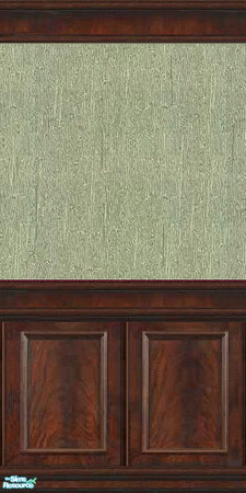 Sims 2 — jsf2MahoganySeaGrass by jsf — A richly burled Brazillian mahogany panel holds a heavily textured wallpaper using