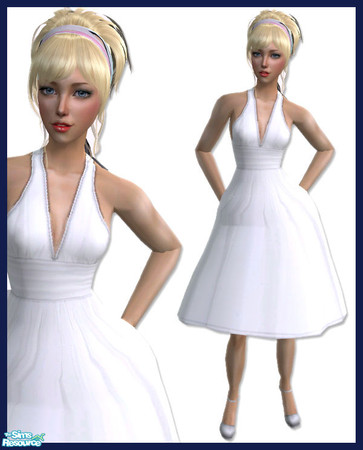 Sims 2 — WWT For Teens - Marilyn Monroe Dress by simal10 — My WWT clothing sets converted for teens. Don\'t forget to get