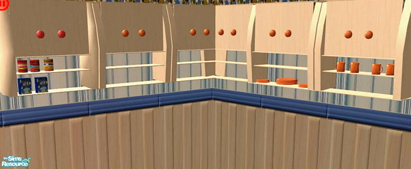Sims 2 — Elite Kitchen-Sunny - cabinet w cups by ead425 — 