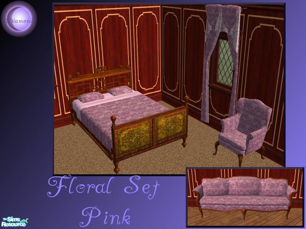 Sims 2 — D2DFloral Set - Pink by D2Diamond — This floral design brings a touch of class, and elegance for any home.