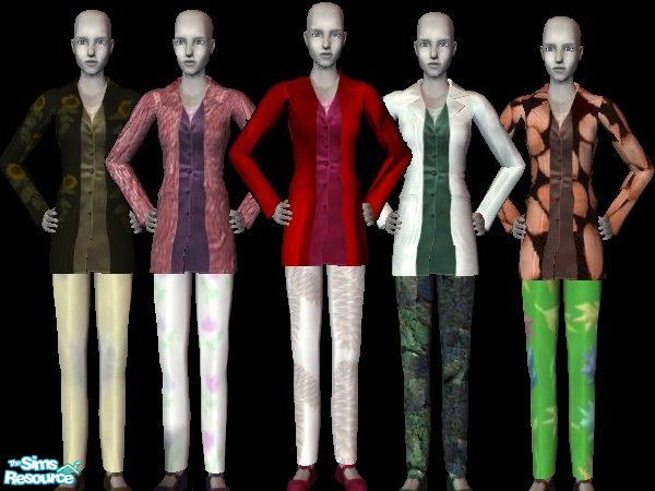 Sims 2 — 2 layer coat set by jasmine63 — set of 2 layer coats for everyday wear