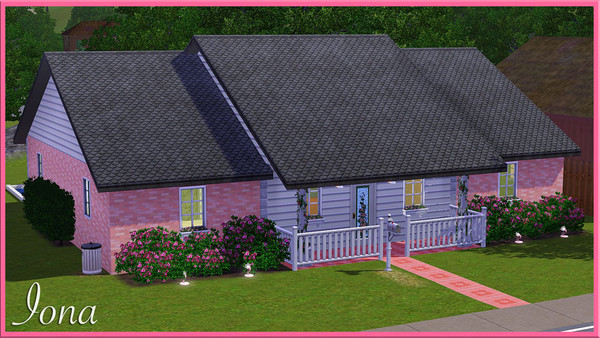 Sims 3 — Iona by macgirlffx — Iona is an adorable lot for that old lady in your neighborhood, a single gal, or even a