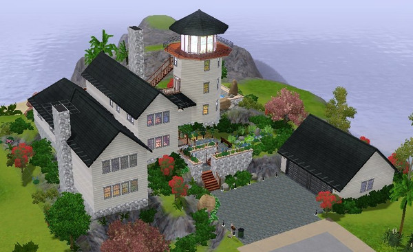Sims 3 — EM3 - Hampton Hill Lighthouse by ErikMesa1179 — This lighthouse features a tower, original caretakers house and