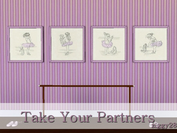 Sims 3 — Take Your Partners by ziggy28 — Take Your Partners a set of four paintings by the artist Steve O'Connell with a