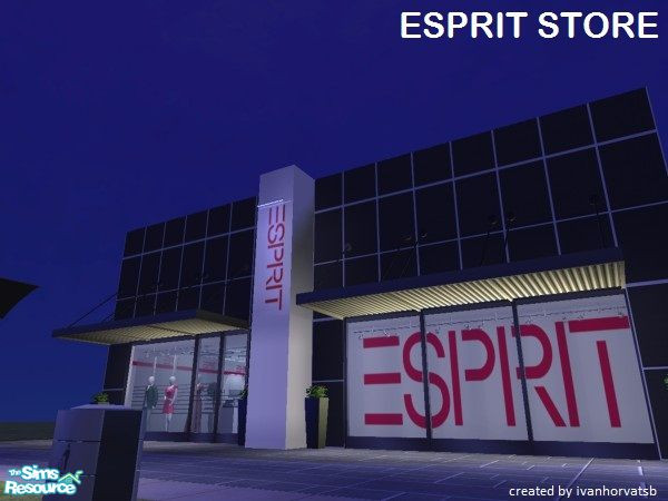 Sims 2 — ESPRIT STORE by ivanhorvatsb — ESPRIT STORE (Complete it furnishing and decorating)