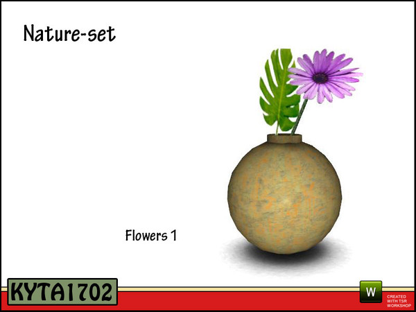 Sims 3 — Nature flower 1 by Kyta1702 — Mesh by Kyta1702 @ TSR - more creations @ http://simline-design.com/