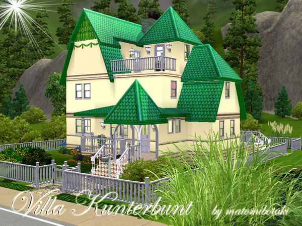 Sims 3 — Villa Kunterbunt by matomibotaki — Do you know Astrid Lindgreen and the taff girl Pipi Langstrumpf. I tried to